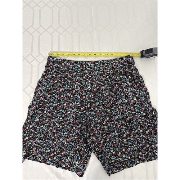LOFT Size L Fluid Pull On Shorts Floral Print High Rise Pockets NWT - Picture 5 of 12